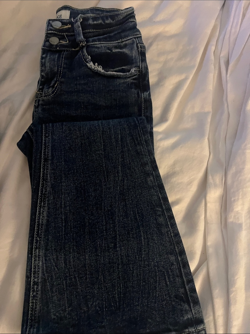 BKE Youth Dark Blue Jeans with Double Button Waist